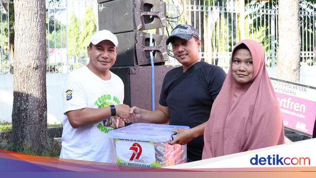 Polda Riau Beri Pelayanan Kesehatan ke 7 Ribu Warga di HUT Bhayangkara ke-79
