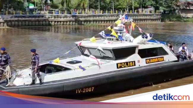 Potret KC Marhum Pekan Kapal Baru Polda Riau Siap Patroli di Pesisir