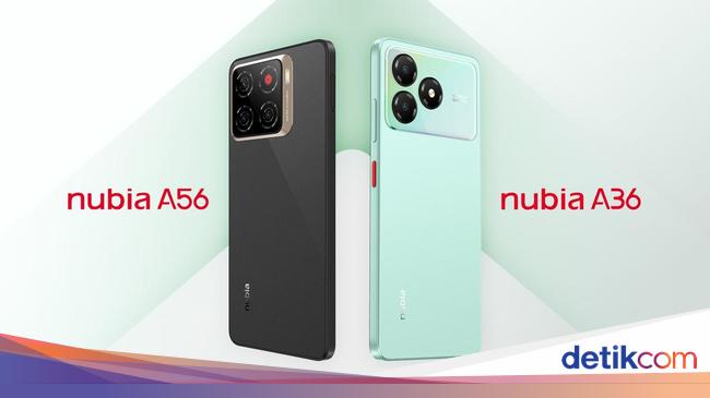 Nubia A36 &amp; A56: HP Rp 900 Ribuan Tahan 4 Tahun &amp; Punya Fitur AI