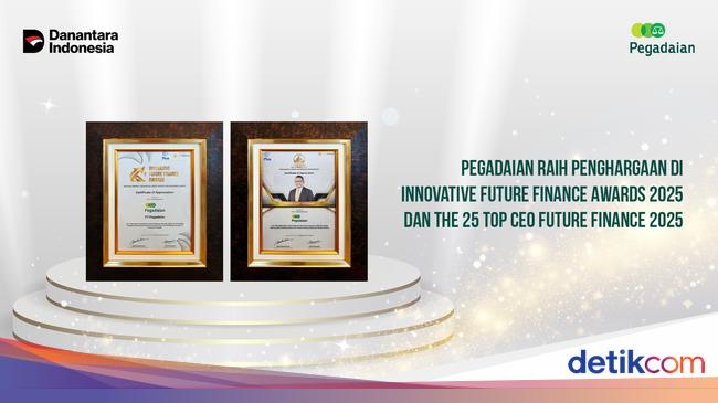 Pegadaian Sabet Dua Penghargaan di Innovative Future Finance Awards 2025