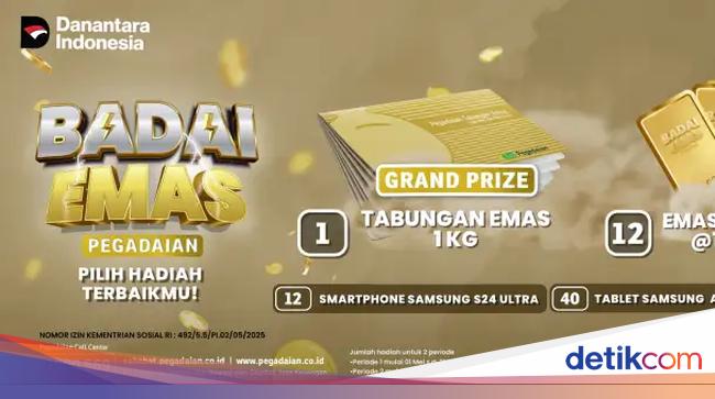 Transaksi di Pegadaian Digital Bisa Dapatkan 1 Kg Emas