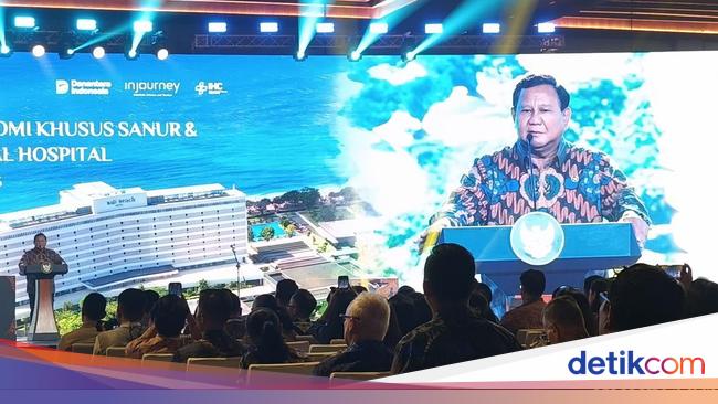Canda Prabowo Saat Resmikan RS Canggih di Bali, Ingin Diam-diam Cek Gigi
