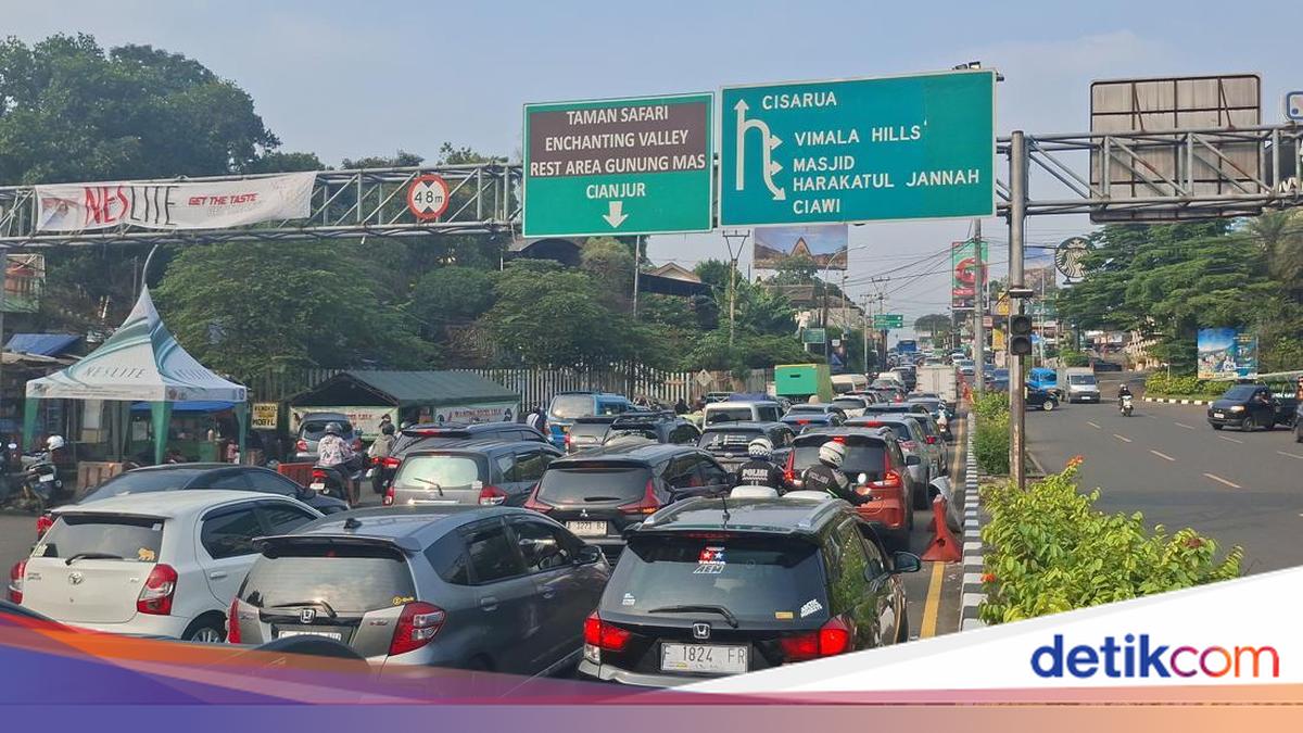 Jelang Long Weekend, Lalin Arah Puncak Bogor Macet Sore Ini