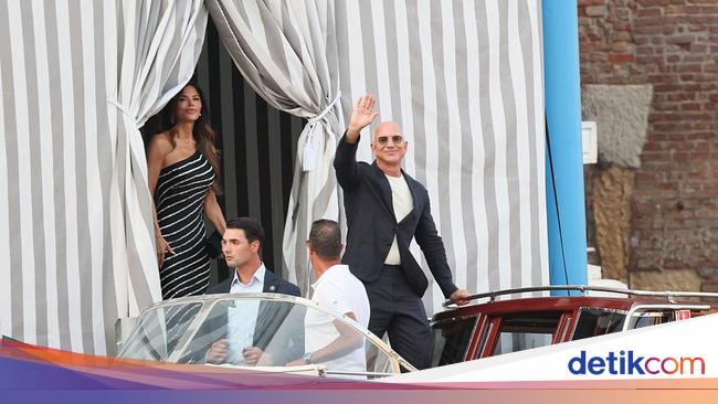 Pesta Sambut Pernikahan Jeff Bezos Berantakan Diterpa Hujan Deras, Tamu-tamu Selebriti Basah Kuyup!