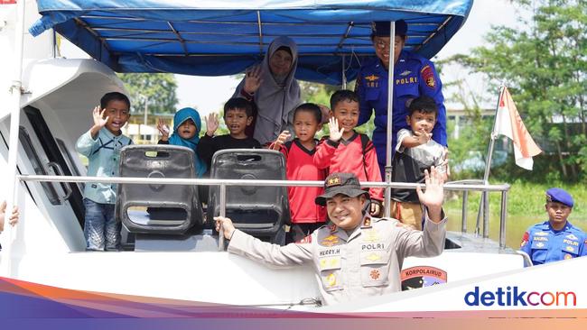 Program 'Jalur' Polda Riau Hadirkan Kapal Baca hingga Klinik Apung