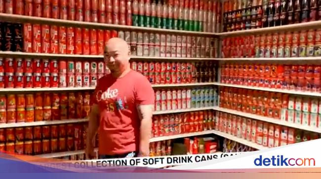 Gokil! Pria Ini Koleksi Lebih dari 11 Ribu Kaleng Minuman Bersoda
