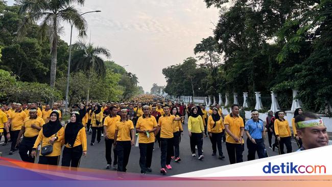 Potret Kebersamaan Polisi-TNI se-Riau dalam Olahraga Sambut HUT Bhayangkara