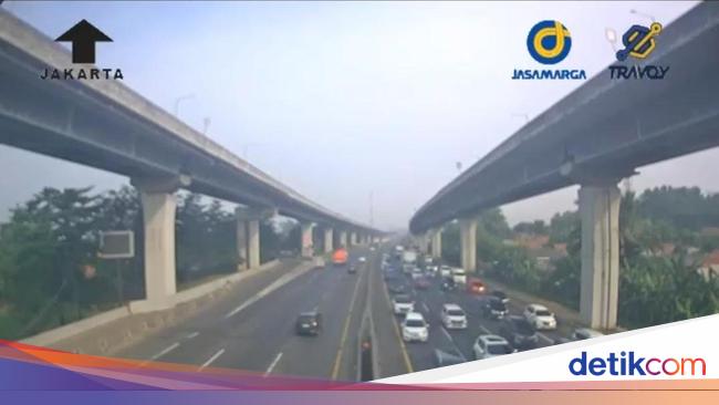 Titik-titik Kepadatan di Tol Jakarta Arah Cikampek Pagi Ini