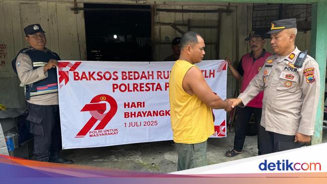 Polda Jateng Bedah Rumah Warga Sambut HUT Ke-79 Bhayangkara