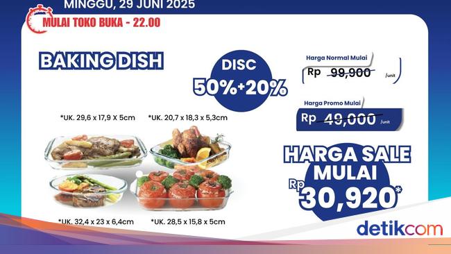 Baking Dish di Transmart Full Day Sale Diobral Murah Jadi Segini