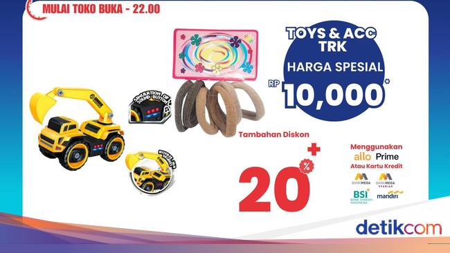 Mainan Anak Diskon Gede-gedean di Transmart Full Day Sale