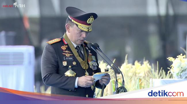 Kapolri Apresiasi Tinggi Kerja Keras Anggota Polri, Minta Tak Puas Diri
