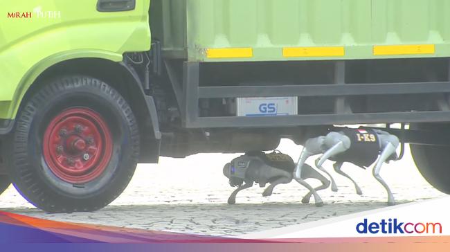 Kemampuan Robot K9 Polri: Cari Korban Gempa-Deteksi Gas Beracun