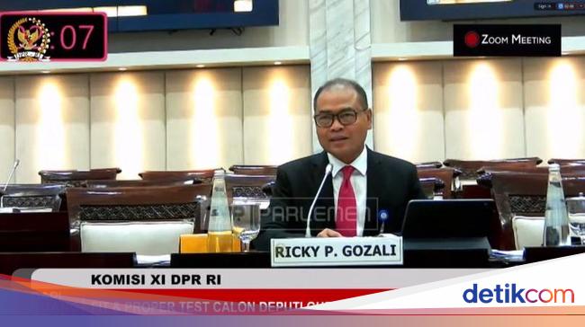 Bi Xi Komisi XI DPR Pilih Ricky Perdana Gozali Jadi Deputi Gubernur BI