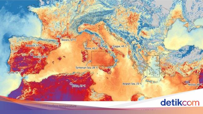 Tak Cuma AS, Heat Dome Juga 'Membakar' Eropa