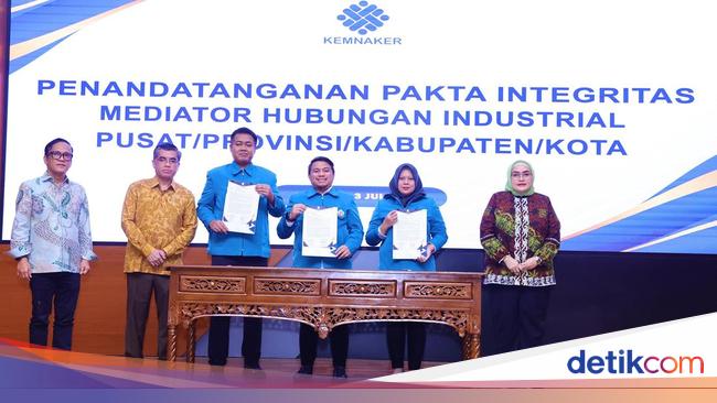 1.072 Pejabat MHI Teken Pakta Integritas, Menaker Pesan Hal Ini