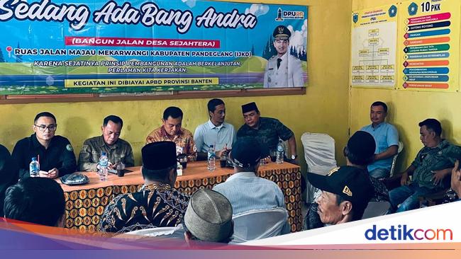 Legislator Dukung Program Bang Andra di Pandeglang, 3 Jalan Desa Akan Dibangun