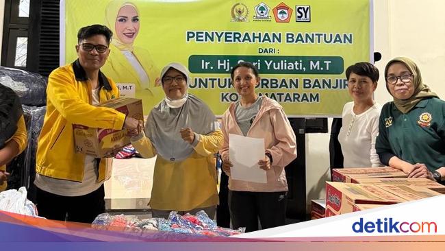 Wakil Ketua Komisi III DPR Kirim Bantuan untuk Korban Banjir di Mataram