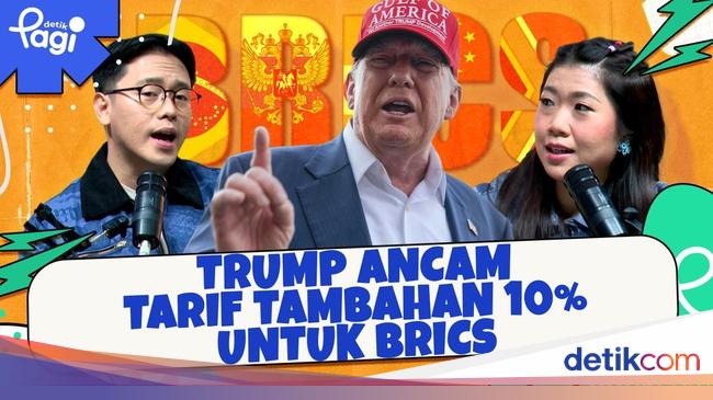 Trump Ancam Tarif Tambahan 10% untuk BRICS