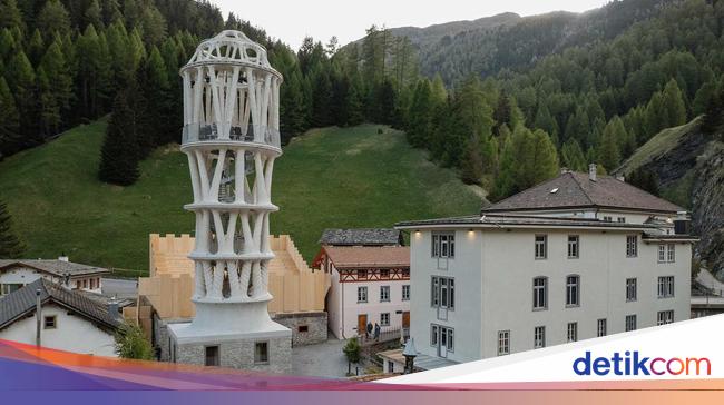 Menara 3D Tertinggi Dunia Berdiri di Desa Swiss, Jadi Magnet Wisata