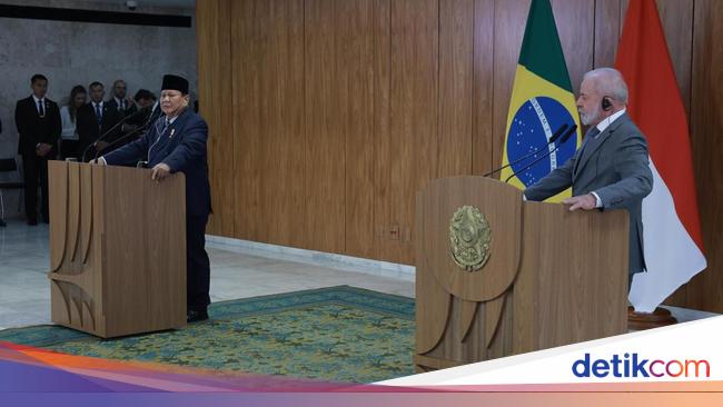 Prabowo dan Presiden Brasil Bahas Gaza, Dorong Two State Solution