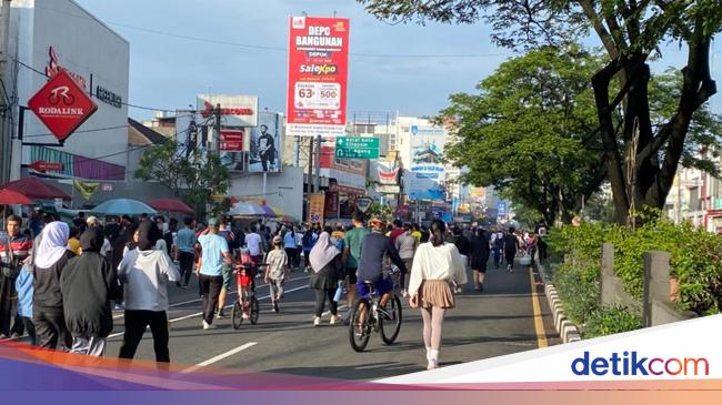 Cerita Warga Ajak Keluarga ke CFD Depok: Daripada di Rumah Mending Olahraga