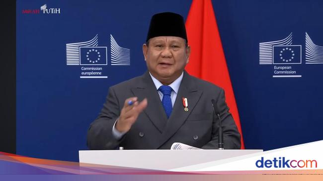 Prabowo: Kerja Sama RI-Eropa Penting Bagi Stabilitas Ekonomi-Geopolitik Dunia