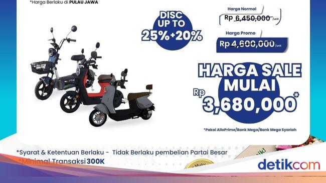 Sepeda Listrik di Transmart Full Day Sale Diskon Menggiurkan
