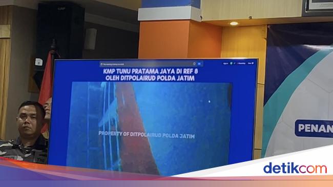 Penampakan Bangkai KMP Tunu Pratama Jaya Terbalik di Kedalaman 45 Meter