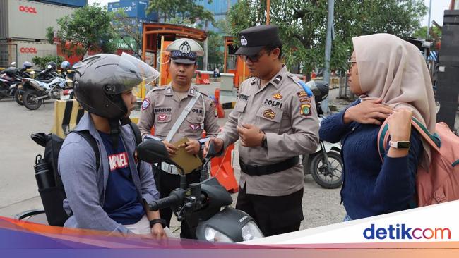 Gelar Operasi Patuh Jaya, Polres Priok Tegur Pelanggar-Tak Tilang Manual