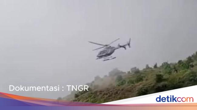 Pendaki Asal Swiss yang Jatuh di Gunung Rinjani Dievakuasi Pakai Helikopter