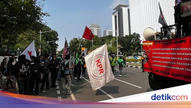 Massa Ojol Tuntut Multiorder Dihapus, Ungkit Kasus Driver Dianiaya di Sleman