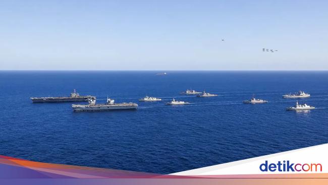 Kapal Induk Canggih Amerika dan Inggris Berkeliaran di Laut Timor