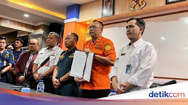Tim SAR Setop Pencarian Korban KMP Tunu yang Tenggelam di Selat Bali
