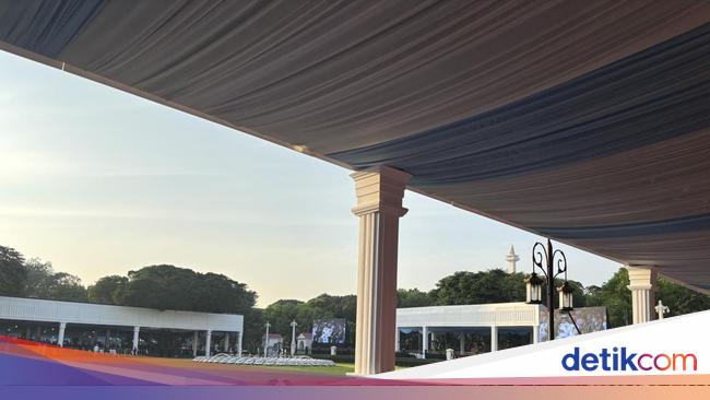 Suasana Istana Jelang Prabowo Lantik Capaja sebagai Perwira TNI-Polri