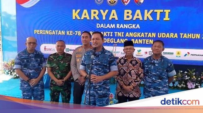 TNI AU Gelar Hari Bakti di Pandeglang, Renovasi Fasilitas Umum-Faskes Gratis