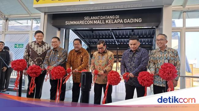 Pramono Resmikan Nama Stasiun LRT Boulevard Utara Summarecon Mall