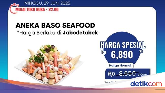 Aneka Bakso Seafood Diskon Gede-gedean di Transmart Full Day Sale