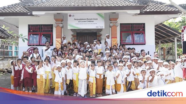 LG Resmikan Perpustakaan Anak 'LG Loves Children' untuk 3 Sekolah di Bali