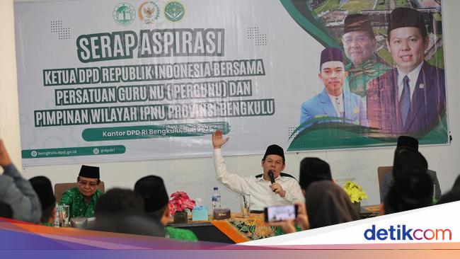 Ketua DPD Terima Aspirasi dari Guru-Pelajar NU Tingkatkan Kualitas Pendidikan