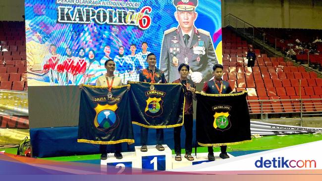 Bripda Gabriel Raih Dua Medali Kapolri Cup VI Taekwondo