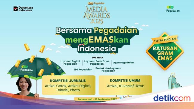 Pegadaian Media Awards Kembali Hadir, Total Hadiah Ratusan Gram Emas!