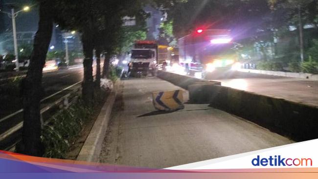 Lagi dan Lagi di Koridor 9! Separator TransJ 5 Kali Ditabrak dalam 7 Hari