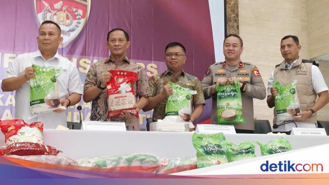 Satgas Pangan Sita 132 Ton Beras Oplosan dari Food Station