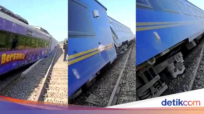KA Argo Bromo Anggrek Tujuan Gambir Anjlok di Subang