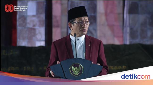 Doa Kebangsaan di Tugu Proklamasi, Menag Bicara MBG hingga Sekolah Rakyat