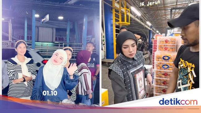 Shella Saukia Belanja ke Pasar Kramat Jati, Borong Ikan hingga Buah Segar