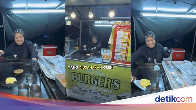 Gigih! Ibu 5 Anak Jualan Burger di Pinggir Jalan Demi Anak Kuliah