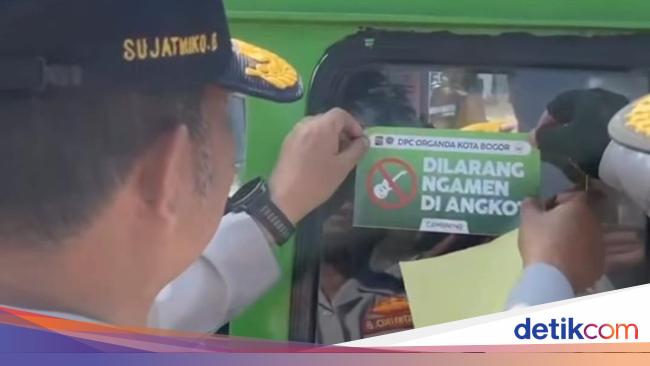 Angkot Kota Bogor Dipasang Stiker 'Dilarang Ngamen' Usai Pengamen Bikin Ribut