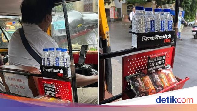 Fasilitas Bintang 5! Sopir Bajaj Ini Siapkan Makanan Gratis untuk Penumpang